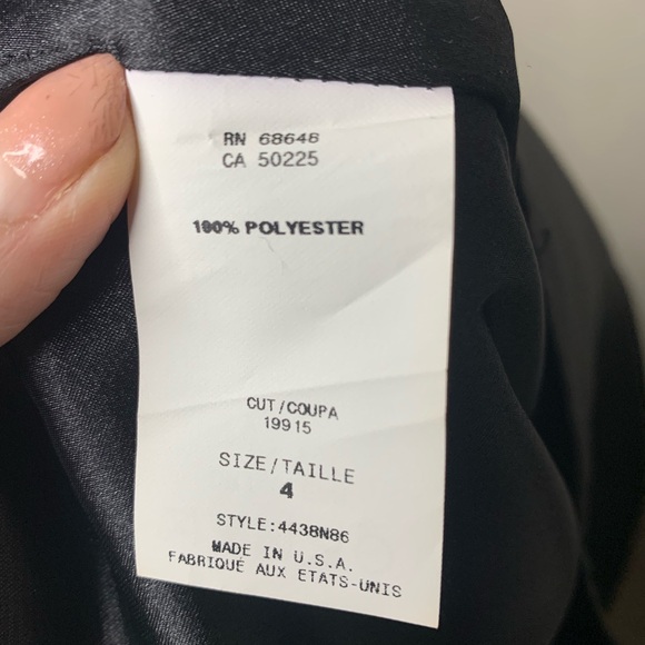 NWT A.B.S. by Allen Schwartz Collection Black Strapless Cocktail Dress Size 4 - Picture 2 of 12